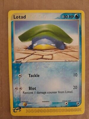 Pokemon Lotad 67/100 Ex Sandstorm E-Series NM See Pictures