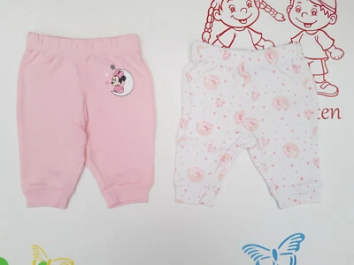 Baby Hose Schlupfhose ohne Füße Minnie Mouse 2er Pack Größe 56 62 68 74 80 86