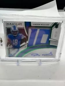 2022 Panini Immaculate Football Jameson Williams Premium GREEN RPA /18 - Bild 1 von 2