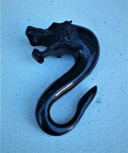 PIERECING EXPANDER DEHNSTAB TAPER DEHNER HORN BLACK DRAGON DESIGN 6 MM -14 MM - Bild 1 von 3