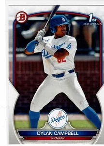 Dylan Campbell Los Angeles Dodgers 2023 Bowman Draft 1st Bowman - Imagen 1 de 2