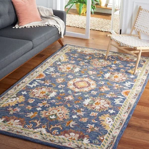 Safavieh Aspen BLUE / RUST 4' X 6' Area Rug - APN146M-4 - Picture 1 of 3