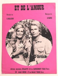 Partition vintage sheet music DALIDA / St GERMAIN : Et De L'amour * 70's - Picture 1 of 1