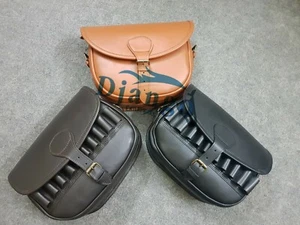 Rindsleder Echt Premium Leder Jagd Flinte Patronen Halter Schießen Munition Tasche - Bild 1 von 22