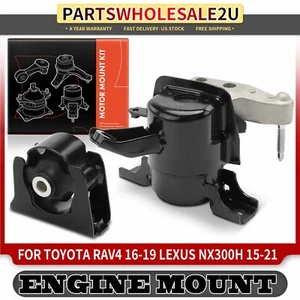 2pcs Engine Motor Mount for Toyota RAV4 2016-2019 Lexus NX300h 2015-2021 L4 2.5L - Picture 1 of 8