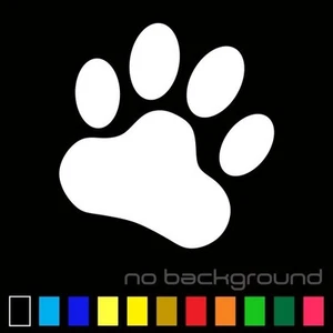 Paw Sticker Vinyl Decal - Dog Cat Pet Puppy Animal Paws Cute Car Window Truck - Picture 1 of 15