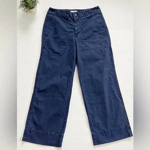 Velvet by Graham & Spencer High Waist Utility Wide Leg Pants in Navy Blue SZ 29 - Picture 1 of 8