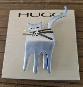 Prendedores de peltre vintage para gato Hugo - Imagen 1 de 4