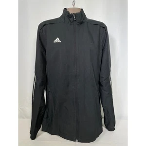 Adidas Black Full Zip Athletic Track Jacket Women's 2XLT - Picture 1 of 11