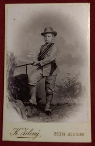 CDV Böhmischer Jägerjunge Munitionsgürtel Jagd von Karel Zelený, Josefov, Czech - Bild 1 von 2