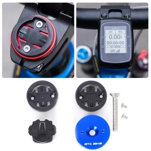 MTB Road Bike & Bicycle Computer Holders Stem Top Cap Cycling GPS Mount Brackets - Picture 1 of 14