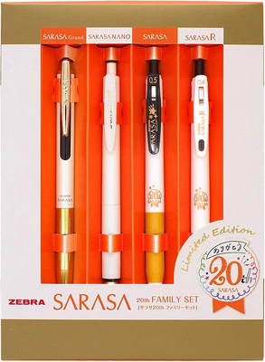 ZEBRA Sarasa 20th limited family set SE-JJ15-20TH-WGO Extra Fine Ballpoint Pen - image 1 of 4