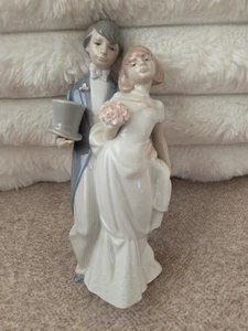 LLADRO #010-06164 BODA ACTUAL WEDDING BELLS CAKE TOPPER W/ BOX & COA - Bild 1 von 13