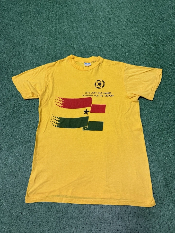 Vintage 90s Ghana National Soccer Shirt Men’s Size XL (Medium) Yellow Football - Image 1 of 4