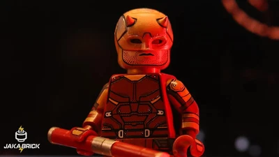 LEGO Jaka Brick She-Hulk Show Blinded Vigilante Marvel Daredevil Yellow Suit NEW - Image 1 of 4