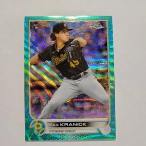 2022 Topps Chrome Rookie Teal Refractor Max Kranick 176/199 #144 Pirates RC - Picture 1 of 2