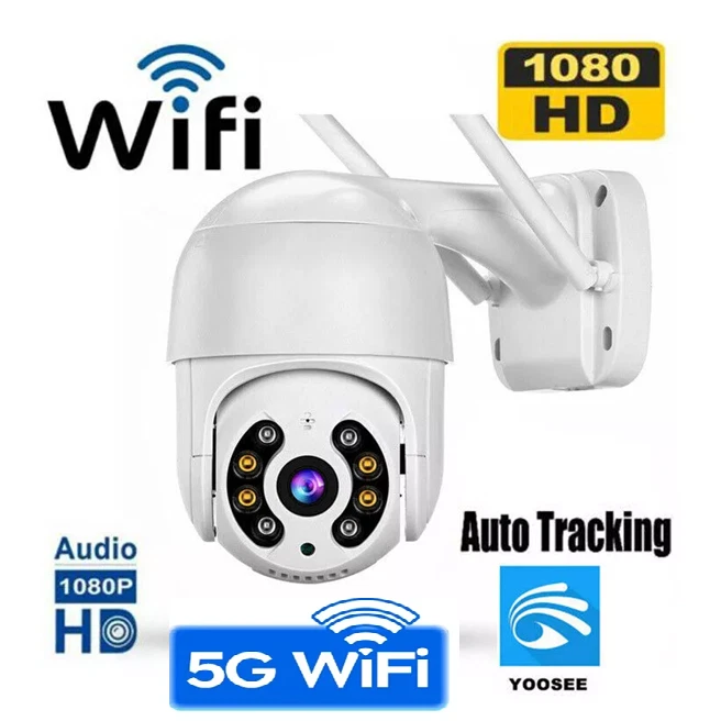 TELECAMERA IP CAM 5G PTZ WIFI CAMERA DOME WIRELESS ESTERNO YOOSEE 2,4/5GHZ - Immagine 1 di 1