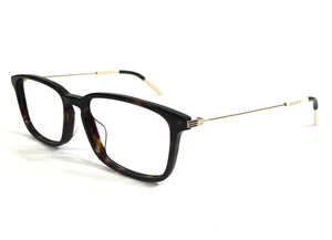 Gucci montatura occhiali da vista GG1056OA 002 tartaruga oro rettangolare misura asiatica 56-17-145 - Foto 1 di 10