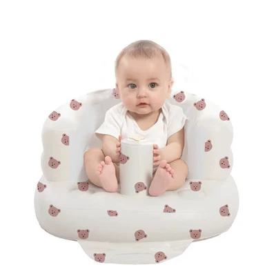 Inflatable Baby Seat with Built in Air Pump Infant Sofa Chair for 3-36M Feeding - Image 1 of 4