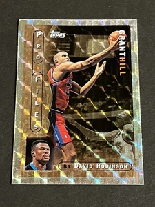 1996-97 1996 TOPPS PROFILES BY DAVID ROBINSON GRANT HILL #PF-1 HOF✅OutMyListings - Picture 1 of 2