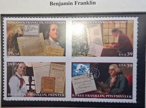 SCOTT 4024A MINT BENJAMIN FRANKLIN BLOCK - Picture 1 of 1
