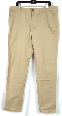 LACOSTE Slim Fit Stretch Twill Khaki Chino Pants Men's 38 X 33 - Image 1 of 4