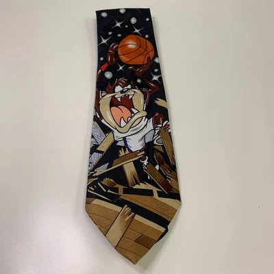 Corbata de baloncesto para hombre Warner Bros. Looney Tunes Mania Taz 1996 Foto 1 de 3