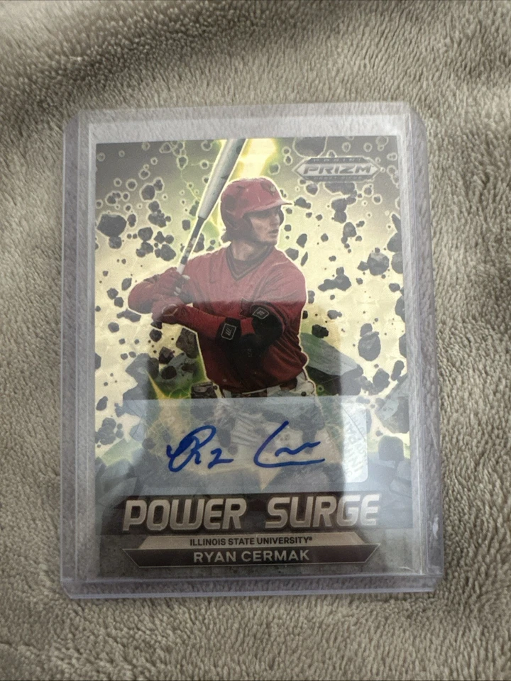 2022 Prizm Draft  Picks Ryan Cermak AUTO Gold Vinyl Prizm 1/1!!!!! - Image 1 of 2