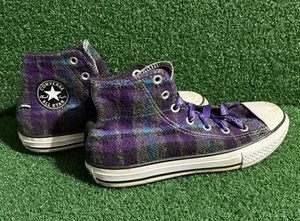 Converse Chuck Taylor All Star Flannel Plaid High Hi Top Sneaker Junior US Gr.3 - Bild 1 von 8