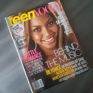 Vtg TEEN VOGUE Magazine Beyonce Cover February 2004 Y2K Fashion Ads - Picture 1 of 8
