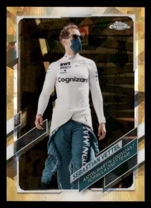 2021 Topps Chrome Sapphire Formula 1 Gold Refractors #47 Sebastian Vettel /50 - Picture 1 of 2