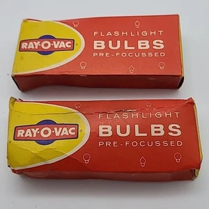 2 Boxes (10 lightbulbs each) Ray-O-Vac Flashlight Bulbs PR12 Vintage - Picture 1 of 10