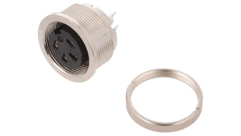 Złącze: M16 gniazdo żeńskie lutowanie PIN: 4 6A 250V proste 09 0312 00 04 - Imagem 1 de 1