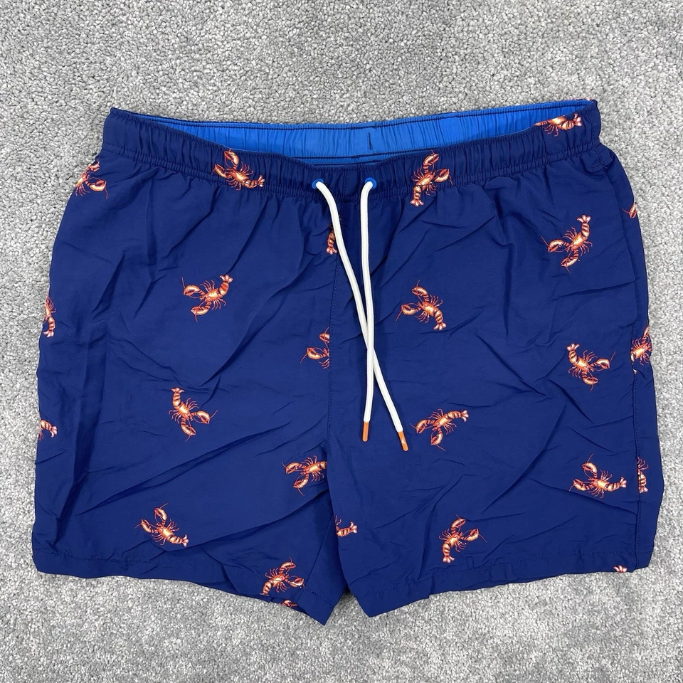 Tommy Bahama Shorts Mens Large Blue Naples Lobster Coast Swim Trunks Nylon - Image 1 of 4