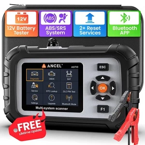 ANCEL AD710 Auto OBD2 Scannr Check Engine Diagnostic Tool ABS Bleeding SRS EPB - Foto 1 di 11