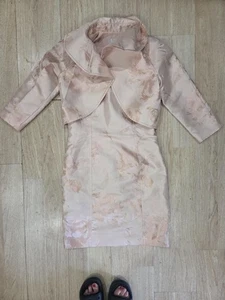 NEW TAHARI ARTHUR S. LEVINE LUXE PINK 2 PIECE DRESS SUIT SIZE 6 - Picture 1 of 7