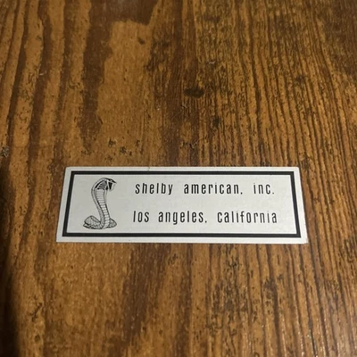 Mustang Scuff Plate Emblem Shelby  1967 GT 350 GT 500 - Image 1 of 4