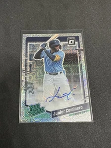 2023 Panini Donruss Optic Junior Caminero RPS-JC Silver Mojo Auto 17/25 Rays - Picture 1 of 3
