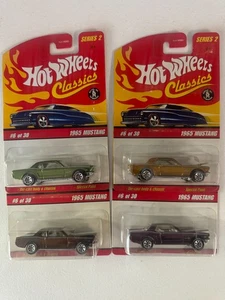 Hot Wheels Lot 4x Classics Series 2 1965 Mustang #6/30 J3 - Picture 1 of 1