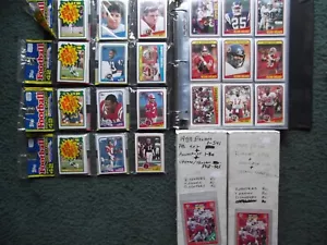 COMPLETE FOOTBALL SET LOT-(2)1989 PRO SET, 1988 TOPPS w/1000 YARD + RACK PACKS! - Picture 1 of 8