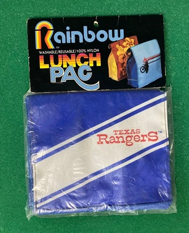 TEXAS RANGERS WASHABLE/REUSABLE 100% NYLON LUNCH PAC/BAG Cover