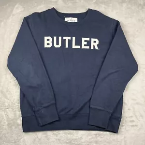 League Brand Butler University Bulldogs Navy Blue Sweatshirt Crewneck Medium - Picture 1 of 7