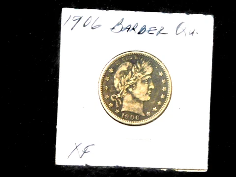 1906 Barber Quarter Dollar Cover