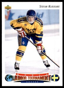 Stefan Klockare 1992-93 Upper Deck #224 Sweden