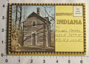 Vintage Postkarte Souvenir Mappe Historisch Indiana Antik Ansichten um 1960 - Bild 1 von 9