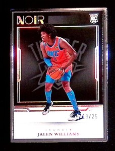Jalen Williams Panini Noir Rookie /25 THUNDER No. 236