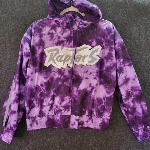 Women's Size Medium Mitchell & Ness NBA Galaxy Reflective Jacket Toronto Raptors Cover
