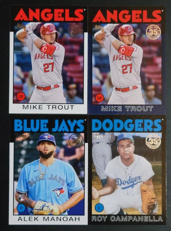 2021 Topps Update 1986 35th Anniversary Inserts with Blue and Black You Pick - Image 1 of 1