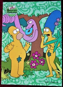 THE SIMPSONS 10th ANNIVERSARY - Card #72 - "GARDEN OF EDEN" - INKWORKS 2000 - Picture 1 of 2