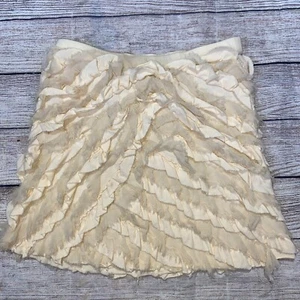 crewcuts girls size 8 beige skirt ruffled - Picture 1 of 4